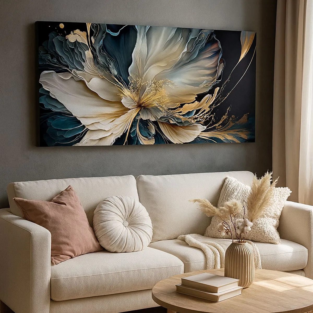 Quadro su tela - Stampe su Tela - Fantastico fiore di felce - 100x40 cm