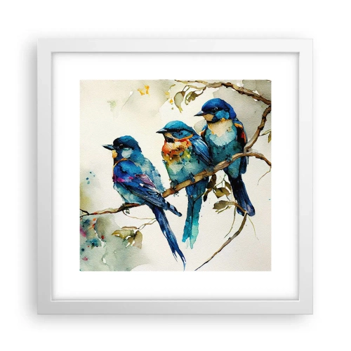 Poster in cornice bianca - Si è offeso? - 30x30 cm