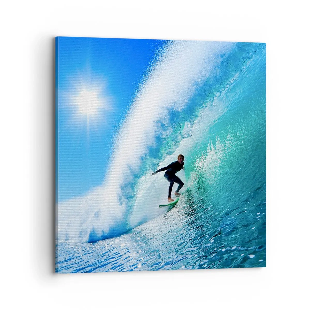 Quadro su tela - Stampe su Tela - Attraverso il grande blu - 70x70 cm