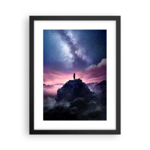 Poster in cornice nera - E ha sentito la vita - 30x40 cm