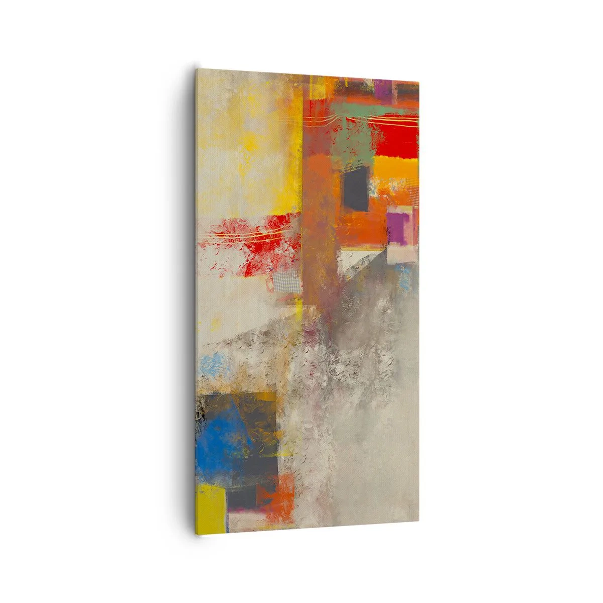 Quadro su tela - Stampe su Tela - Geometria dei colori - 65x120 cm