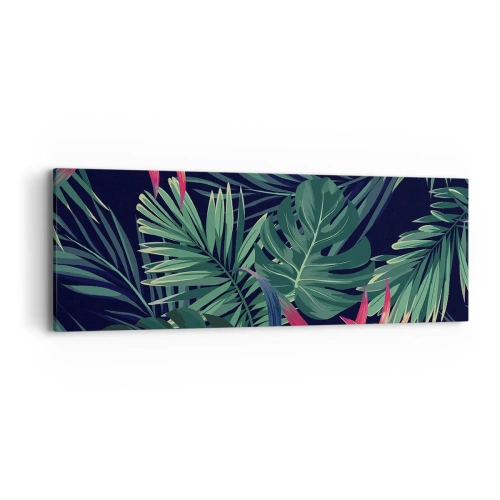 Quadro su tela - Stampe su Tela - Fiammante nel verde - 90x30 cm