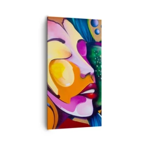 Quadro su tela - Stampe su Tela - Toccare con il colore - 65x120 cm