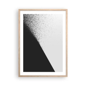 Poster in cornice rovere chiaro - Più veloce, sempre di più - 50x70 cm