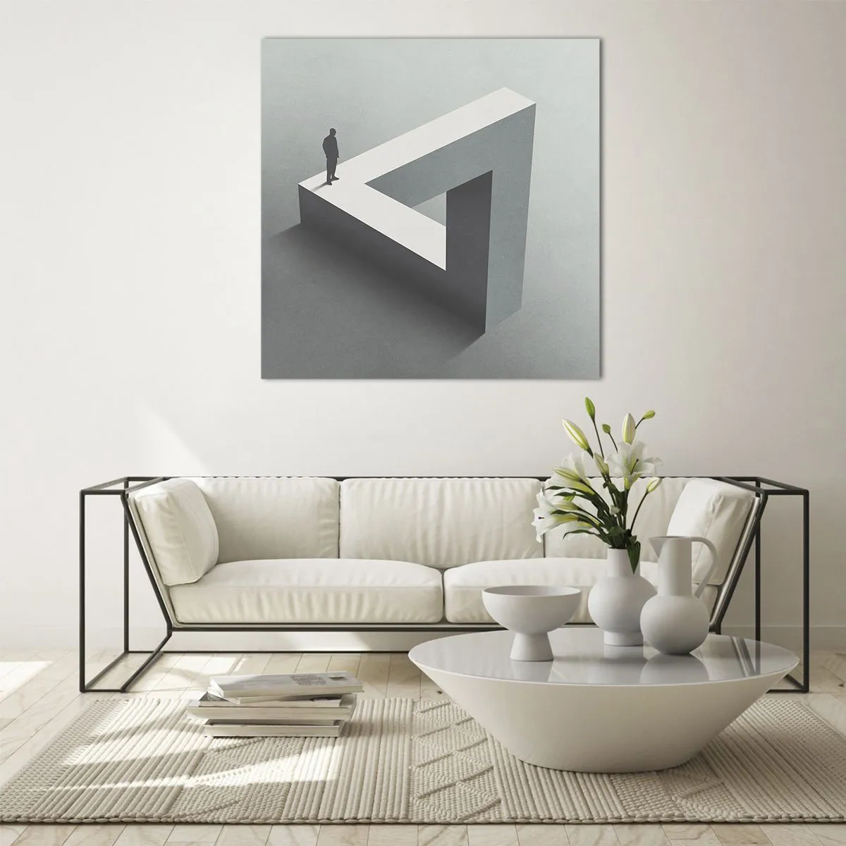 Quadro su vetro - Eppure è possibile - 60x60 cm