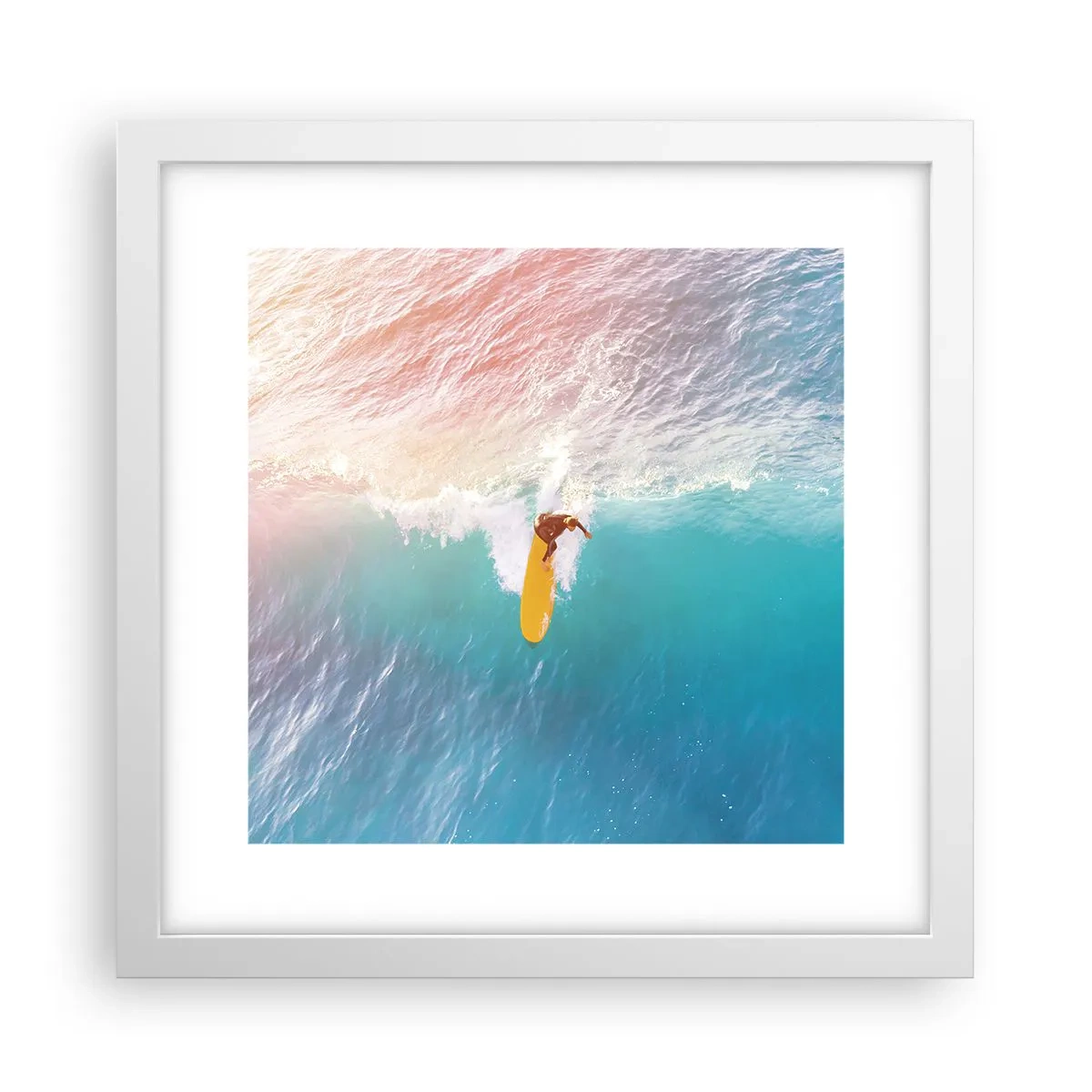 Poster in cornice bianca - Il cavaliere dell'oceano - 30x30 cm