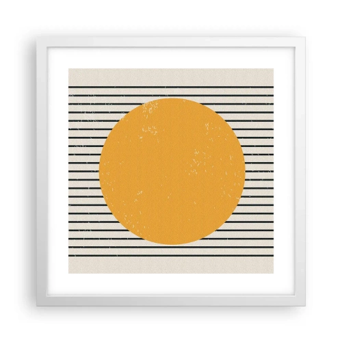 Poster in cornice bianca - La forza della semplicità - 40x40 cm