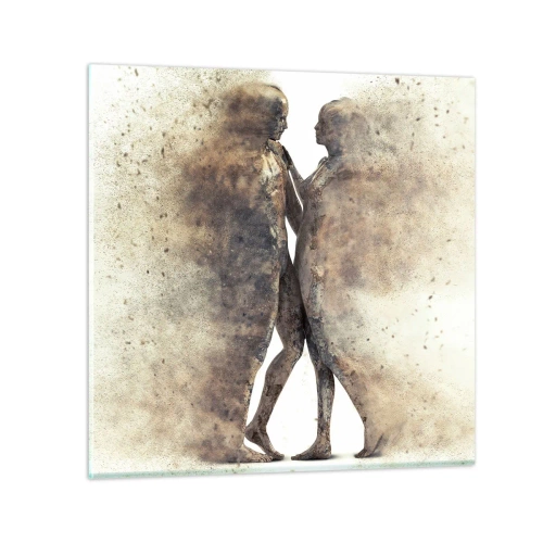 Quadro su vetro - Nati dalla polvere, per amare - 60x60 cm