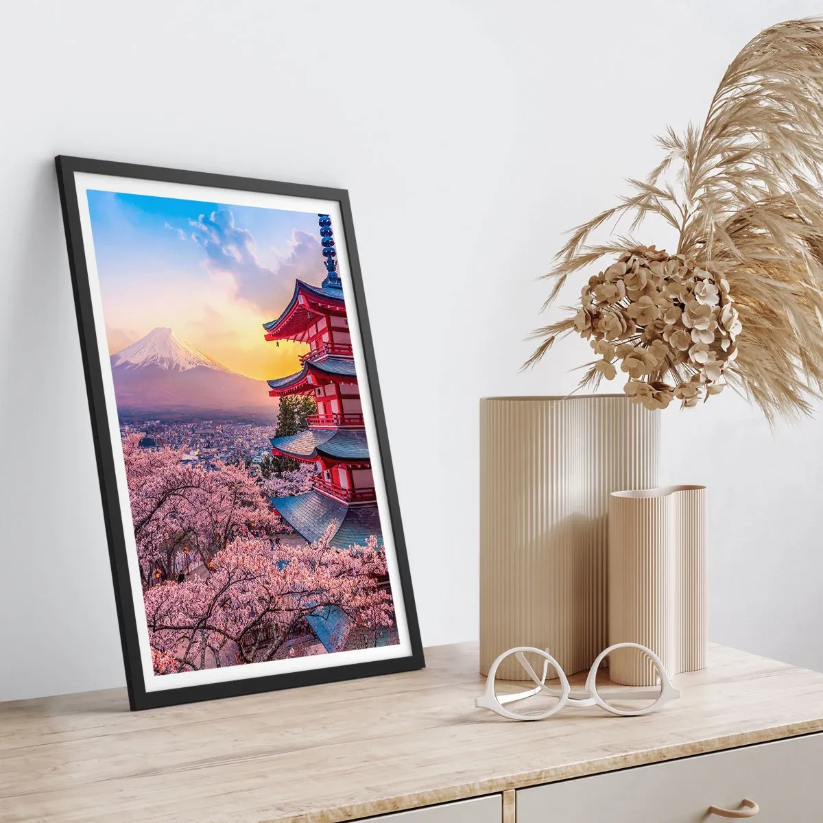 Poster in cornice nera - L'essenza dell'anima giapponese - 30x40 cm