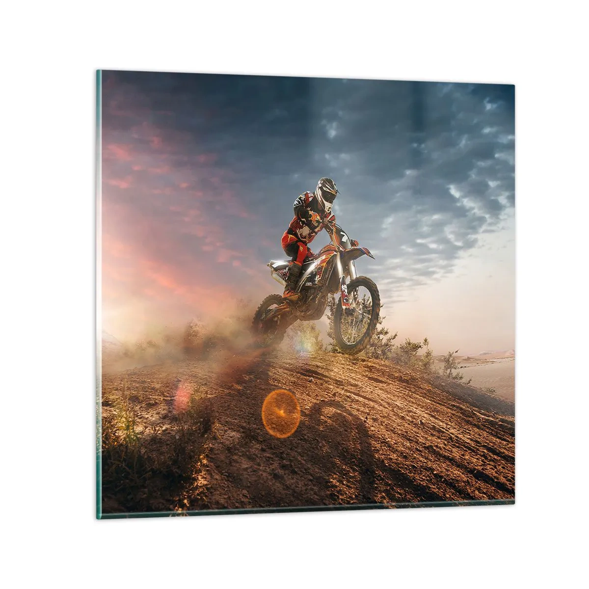 Quadro su vetro - Verso la vittoria - 60x60 cm