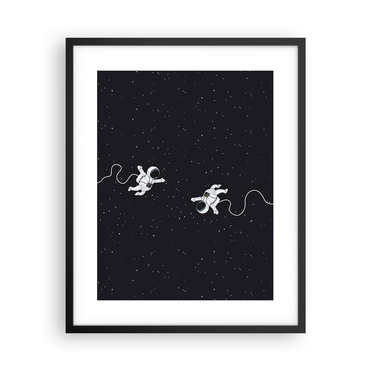 Poster in cornice nera - Danza cosmica - 40x50 cm