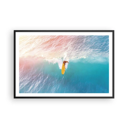 Poster in cornice nera - Il cavaliere dell'oceano - 91x61 cm