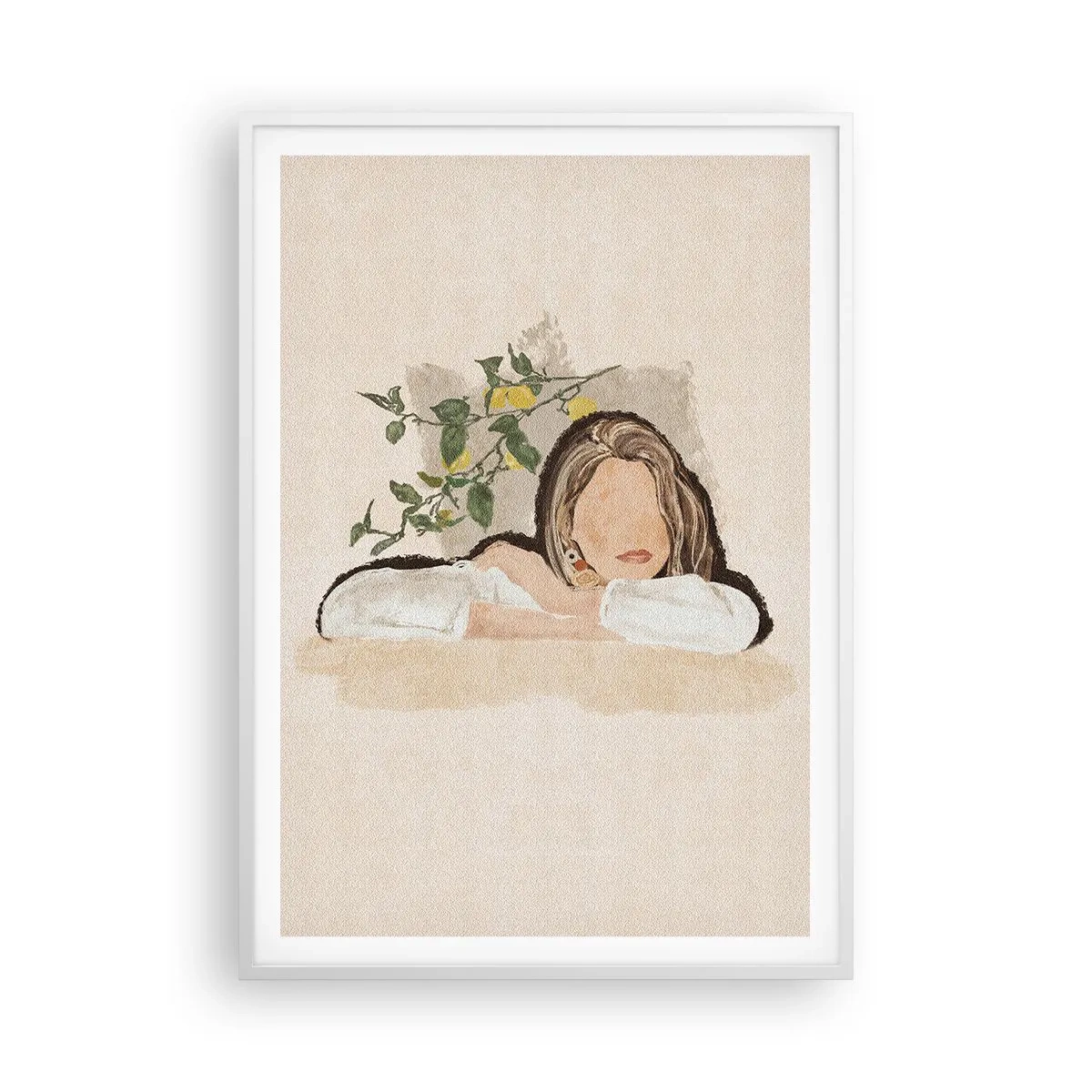 Poster in cornice bianca - Bellezza del sud - 70x100 cm