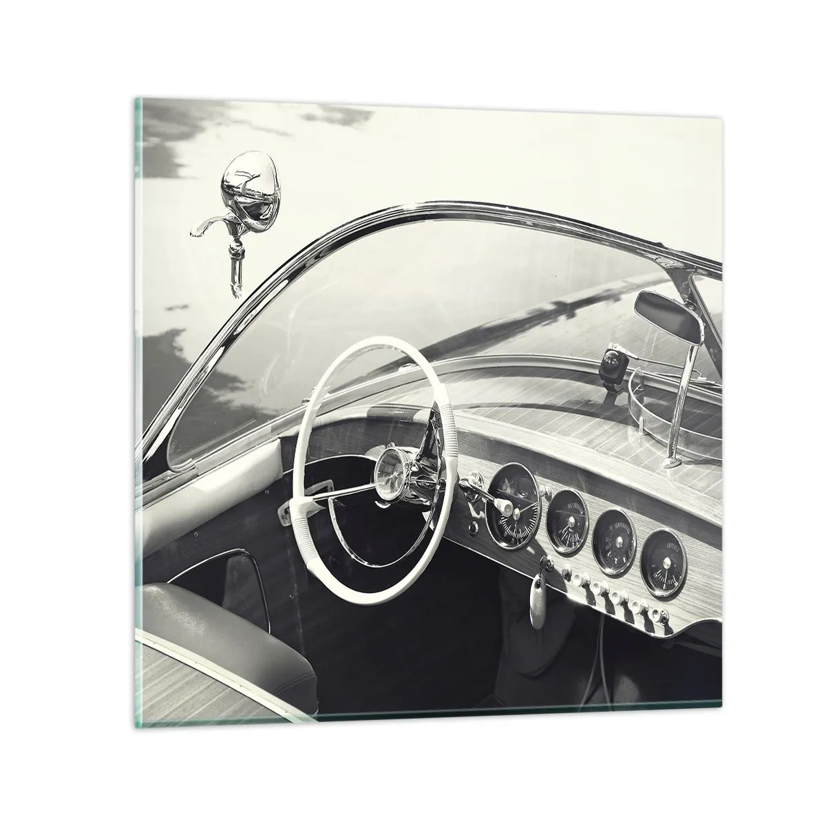 Quadro su vetro - Il ricco e il povero - 40x40 cm