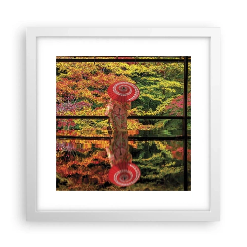 Poster in cornice bianca - Nel tempio della natura - 30x30 cm