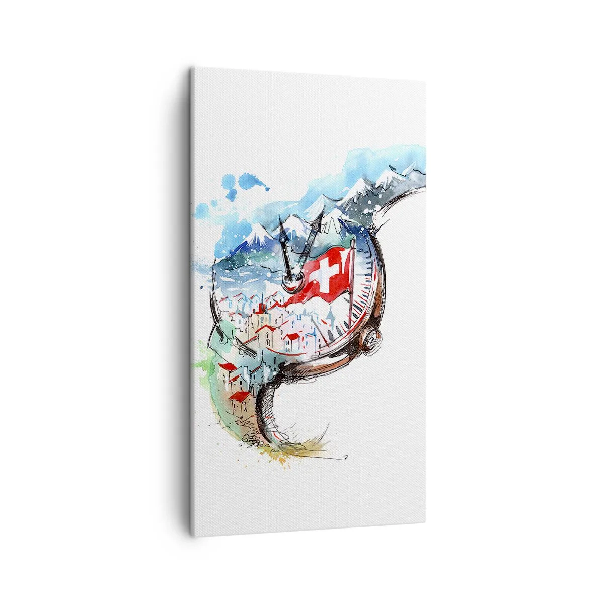 Quadro su tela - Stampe su Tela - Lo spirito della Svizzera - 45x80 cm