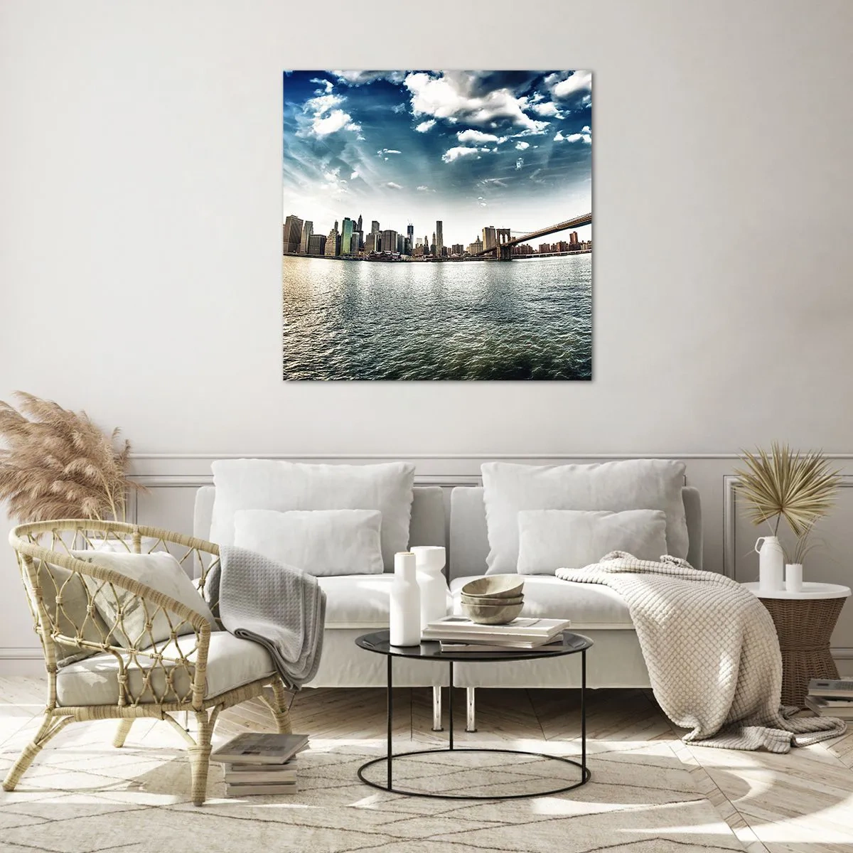 Quadro su vetro - L'isola di vetro - 30x30 cm