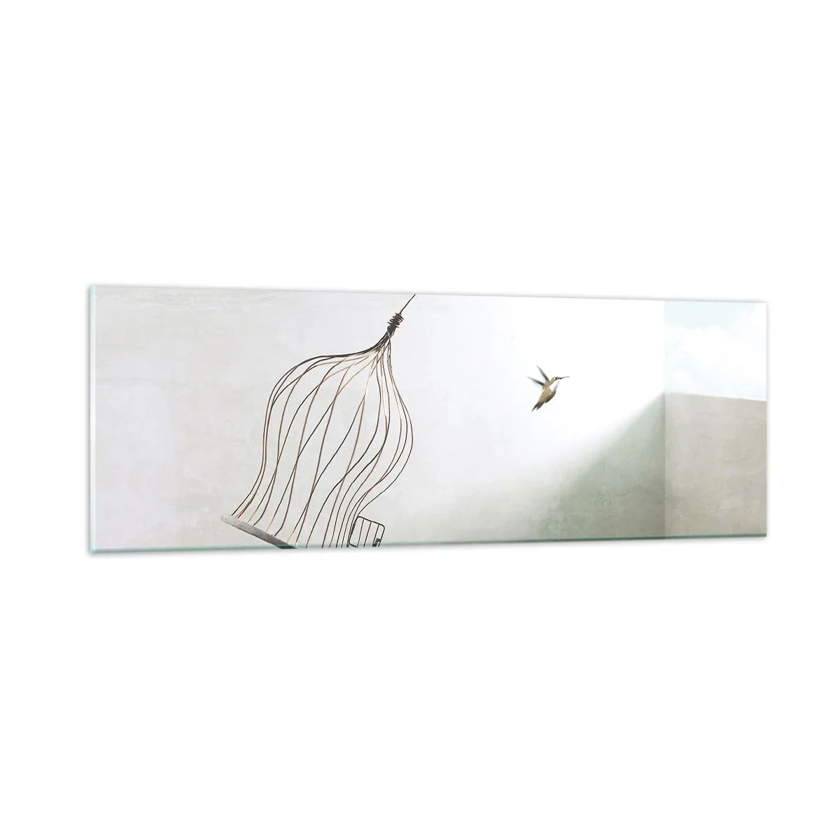 Quadro su vetro - Nel proprio elemento - 90x30 cm