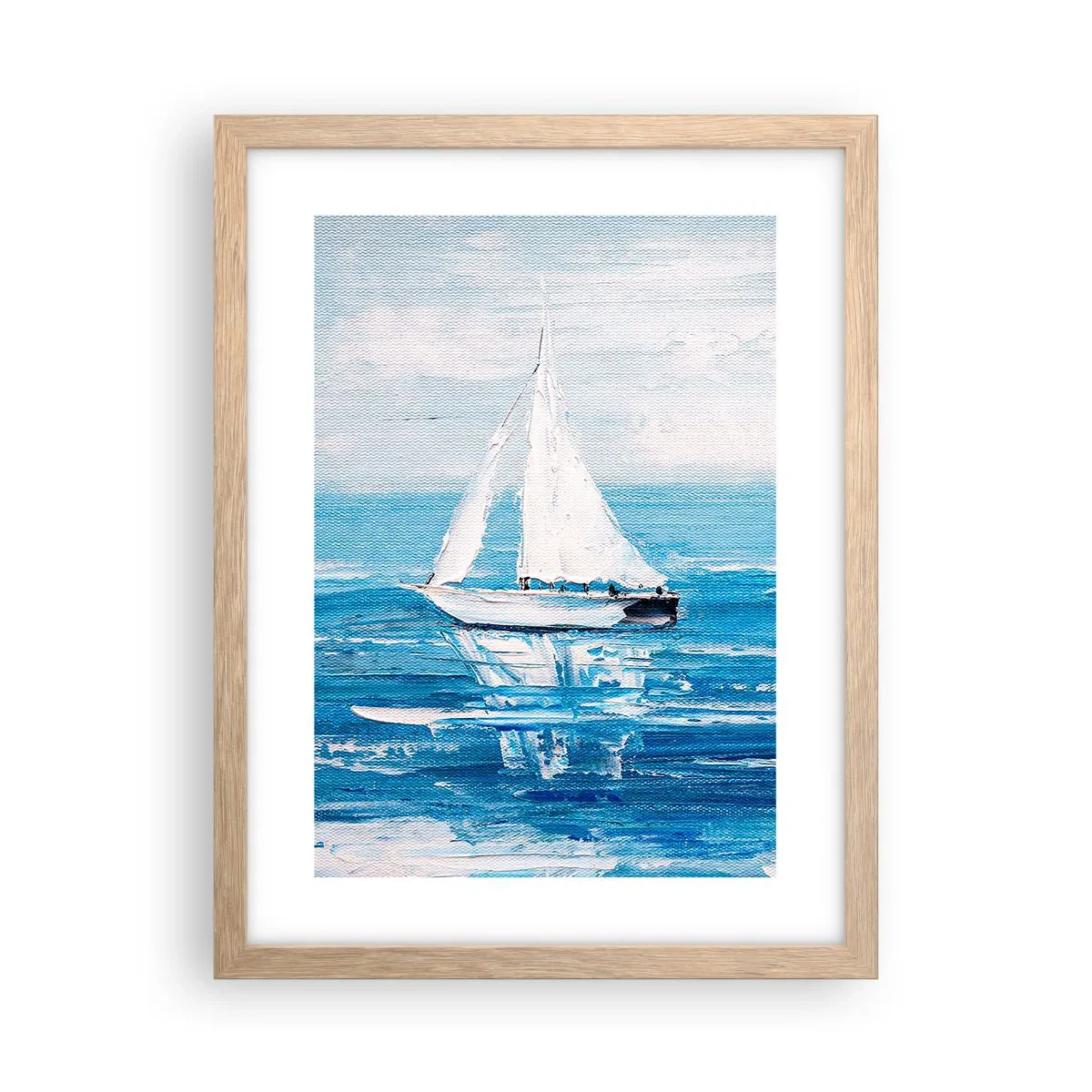 Poster in cornice rovere chiaro - Con un amico al fianco - 30x40 cm