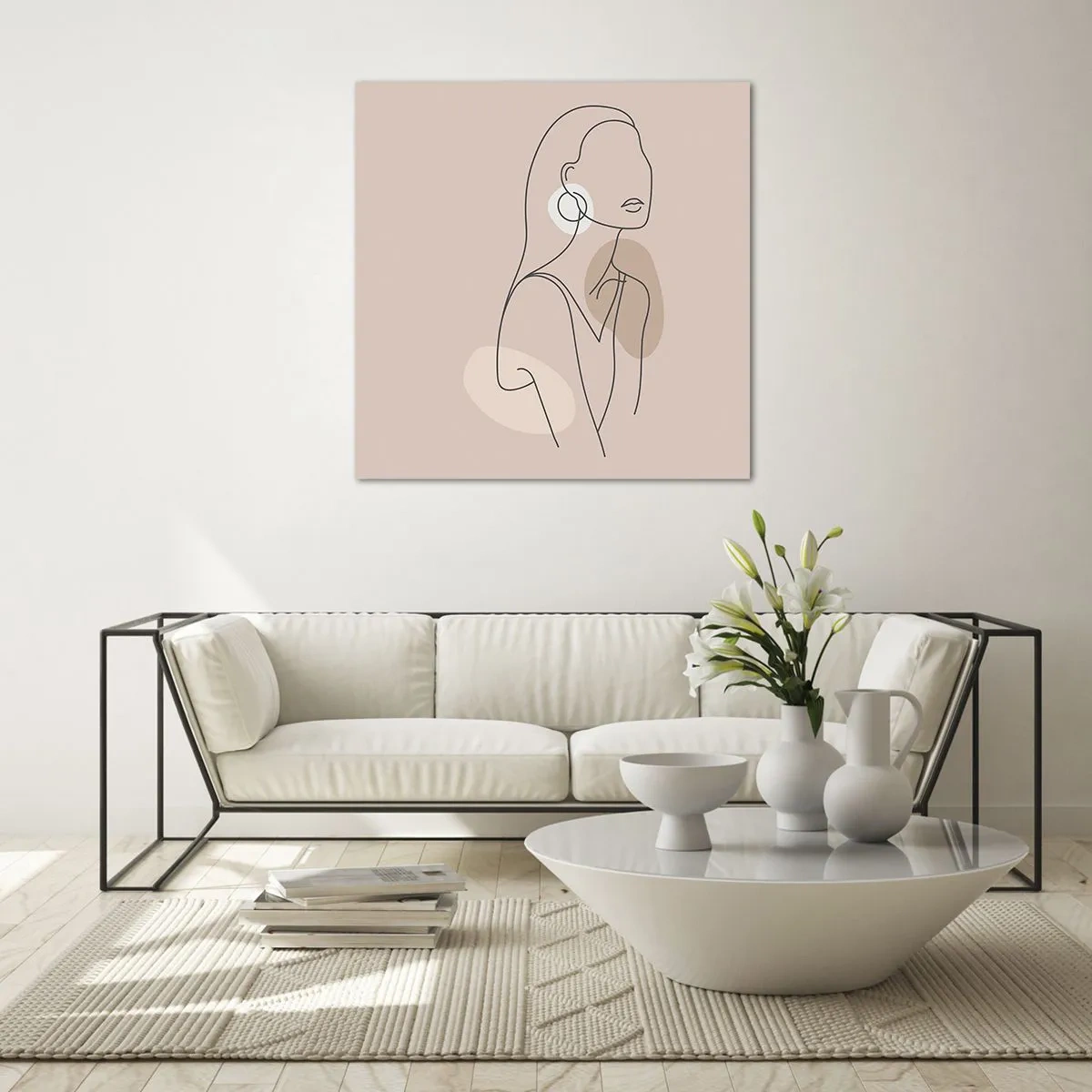Quadro su vetro - Icona di giovinezza - 70x70 cm