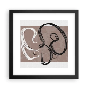 Poster in cornice nera - Composizione: alla ricerca della pienezza - 30x30 cm