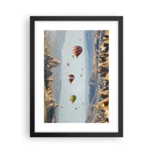 Poster in cornice nera - Qui tutto è possibile - 30x40 cm