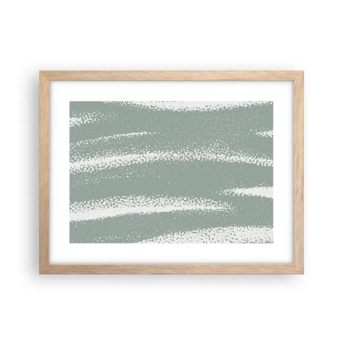 Poster in cornice rovere chiaro - Astrazione in clima invernale - 40x30 cm