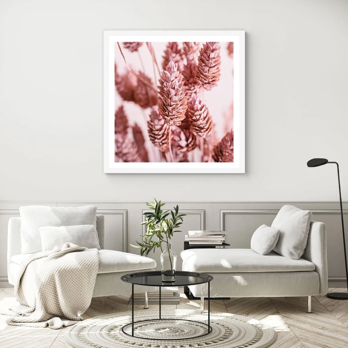 Poster in cornice bianca - A prima vista poco appariscenti - 40x40 cm