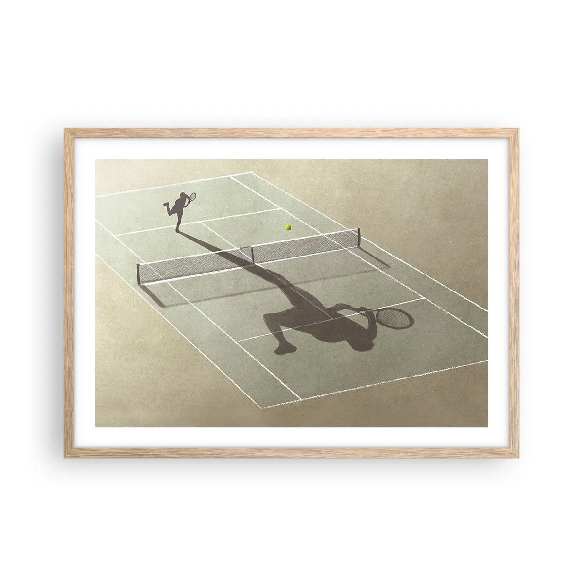 Poster in cornice rovere chiaro - Sconfiggere se stesso - 70x50 cm