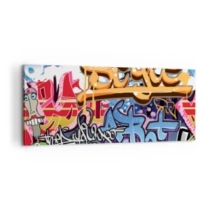 Quadro su tela - Stampe su Tela - Murali, murali, murali… - 100x40 cm