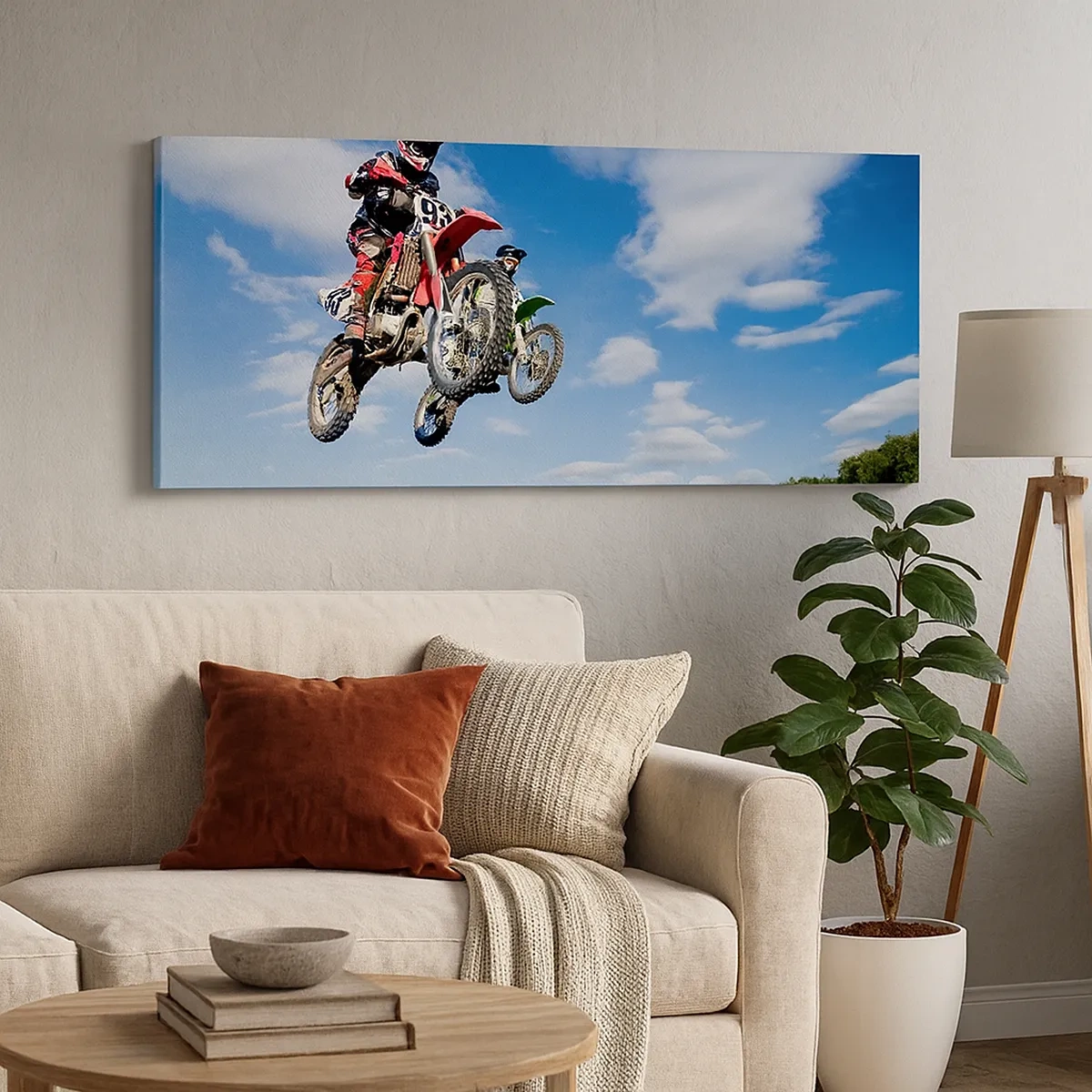 Quadro su tela - Stampe su Tela - Saltando sotto il cielo - 30x30 cm