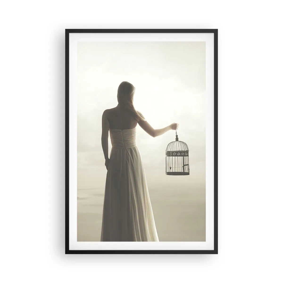 Poster in cornice nera - Sii libera - 61x91 cm