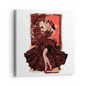 Quadro su tela - Stampe su Tela - Al ritmo del cuore - 30x30 cm