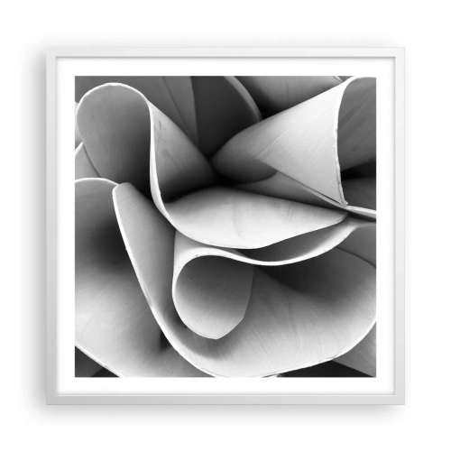 Poster in cornice bianca - Avviene nello spazio - 60x60 cm