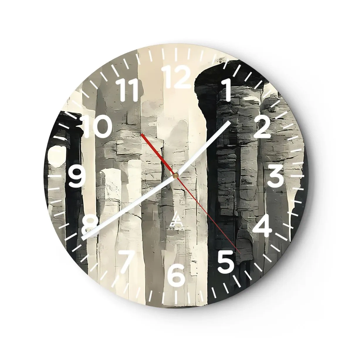 Orologio da parete - Orologio in Vetro - La maestà dell'antichità - 30x30 cm