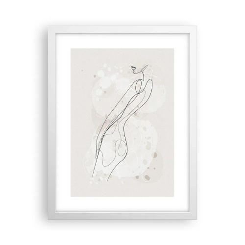 Poster in cornice bianca - Errando con lo sguardo - 30x40 cm