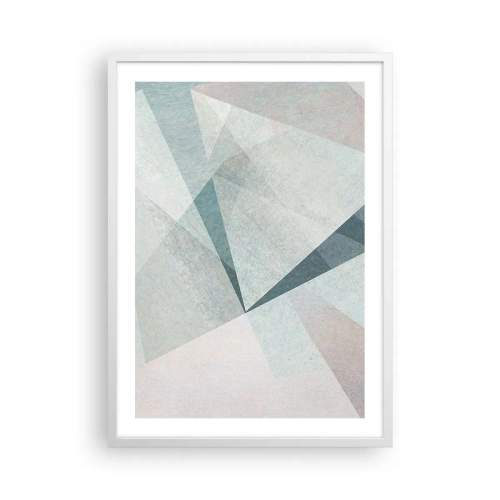 Poster in cornice bianca - Con calma ma dinamicamente - 50x70 cm