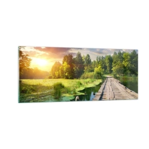 Quadro su vetro - Estate, estate ovunque - 100x40 cm