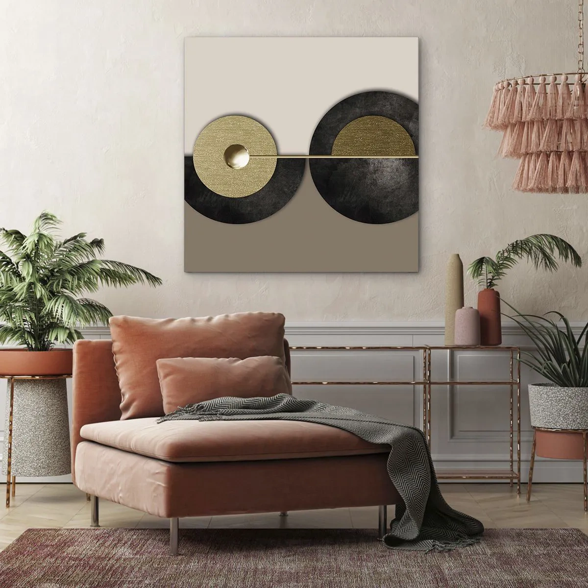 Quadro su tela - Stampe su Tela - Variazioni attorno al cerchio - 40x40 cm