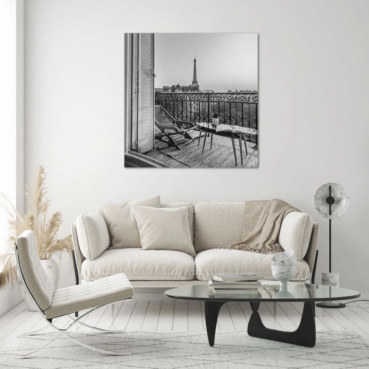 Quadro su vetro - Pomeriggio parigino - 30x30 cm