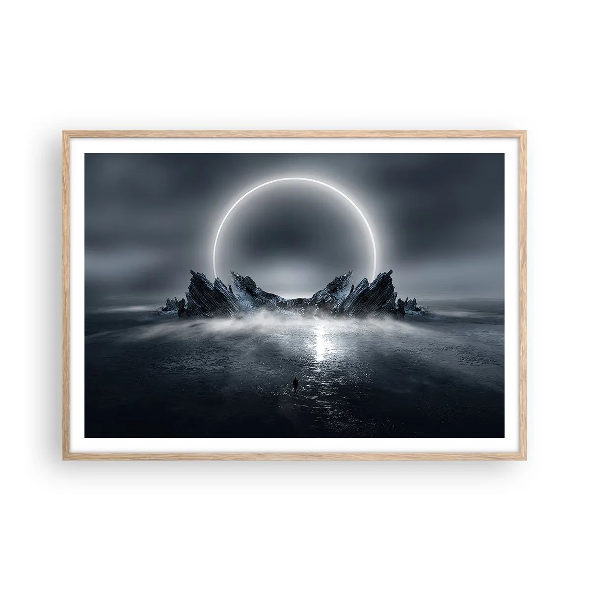 Poster in cornice rovere chiaro - La fine del racconto - 100x70 cm