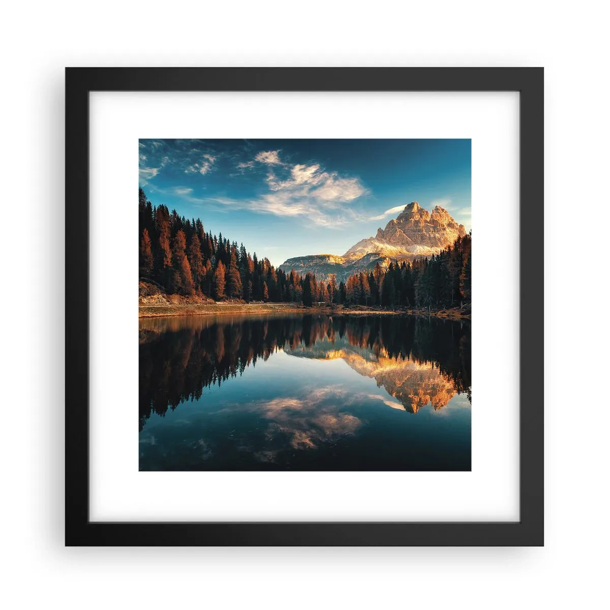Poster in cornice nera - Paesaggio doppio - 30x30 cm