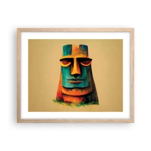 Poster in cornice rovere chiaro - Statuario, ma simpatico - 50x40 cm