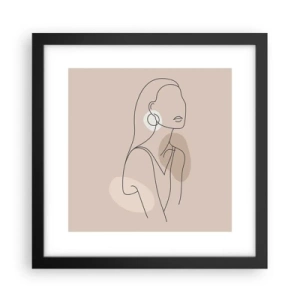 Poster in cornice nera - Icona di giovinezza - 30x30 cm