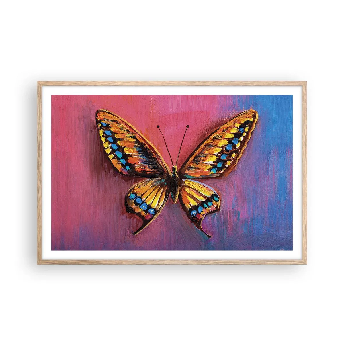 Poster in cornice rovere chiaro - Gioielli della natura - 91x61 cm