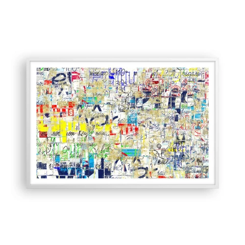 Poster in cornice bianca - Semplicemente bello da vedere - 91x61 cm