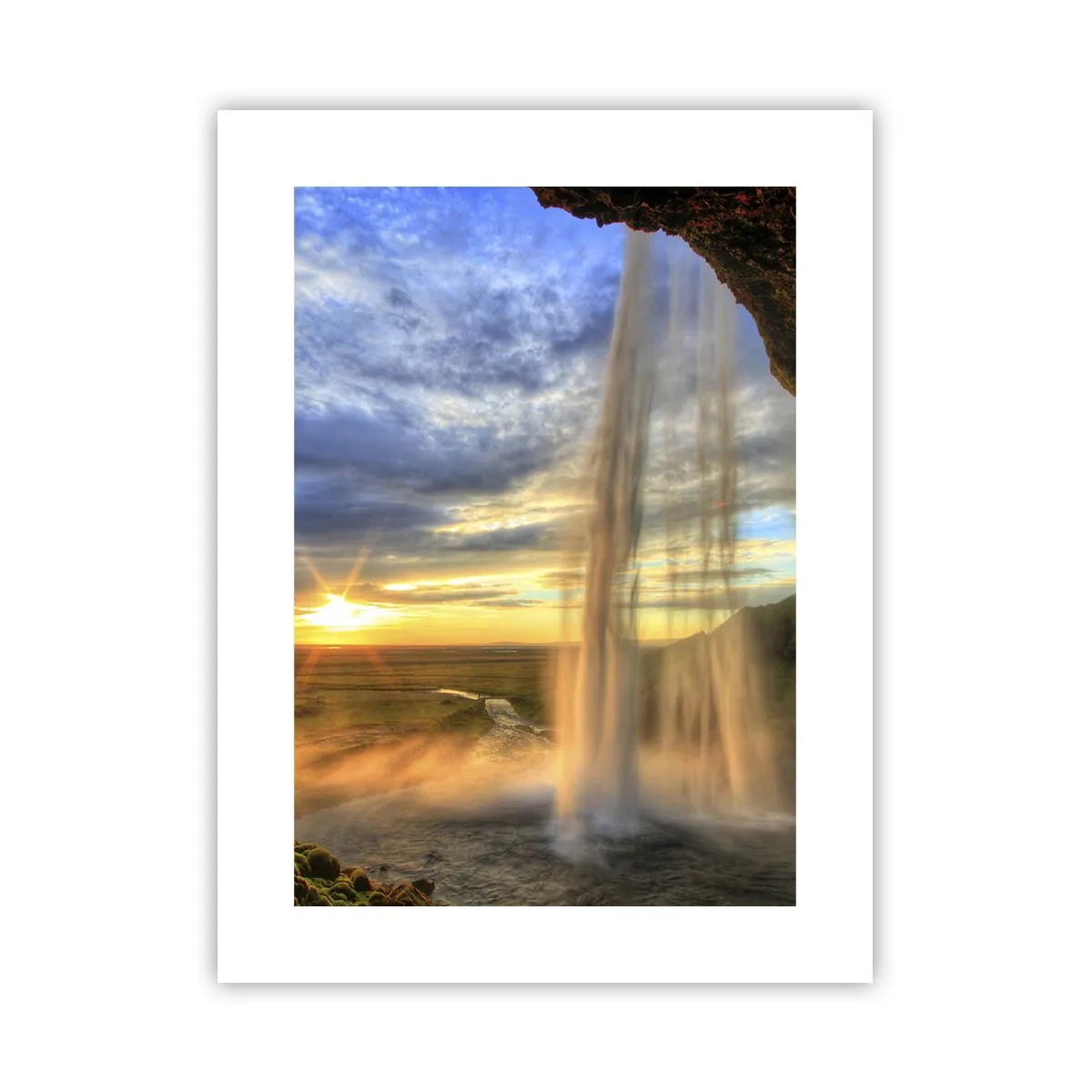 Poster - Il mondo dietro una tenda di gocce - 30x40 cm