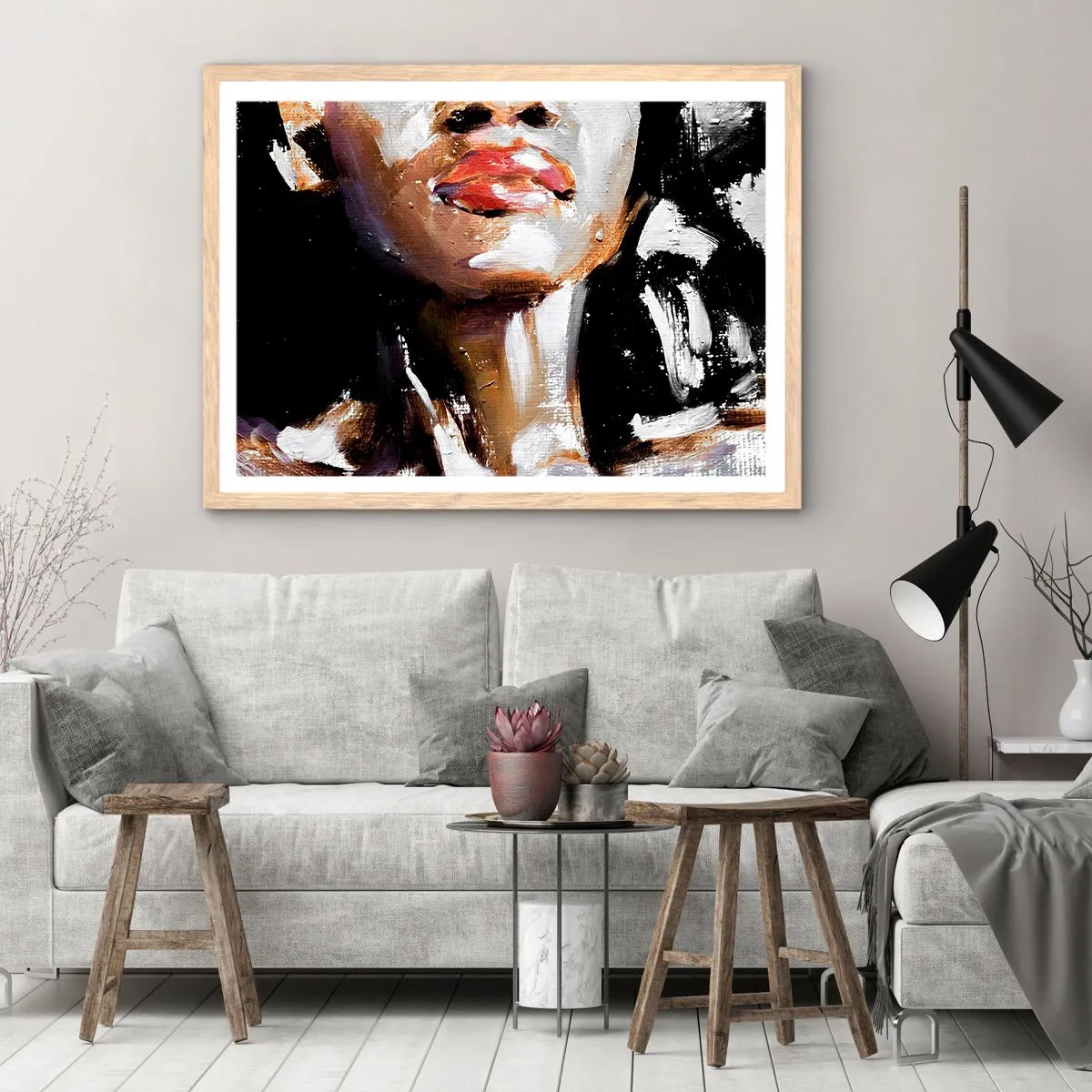 Poster in cornice rovere chiaro - Orgoglio senza pregiudizio - 50x40 cm