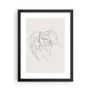 Poster in cornice nera - Intrecciati dal sentimento - 30x40 cm
