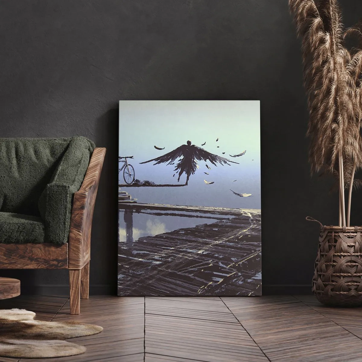 Quadro su tela - Stampe su Tela - Icaro è sempre vivo - 65x120 cm